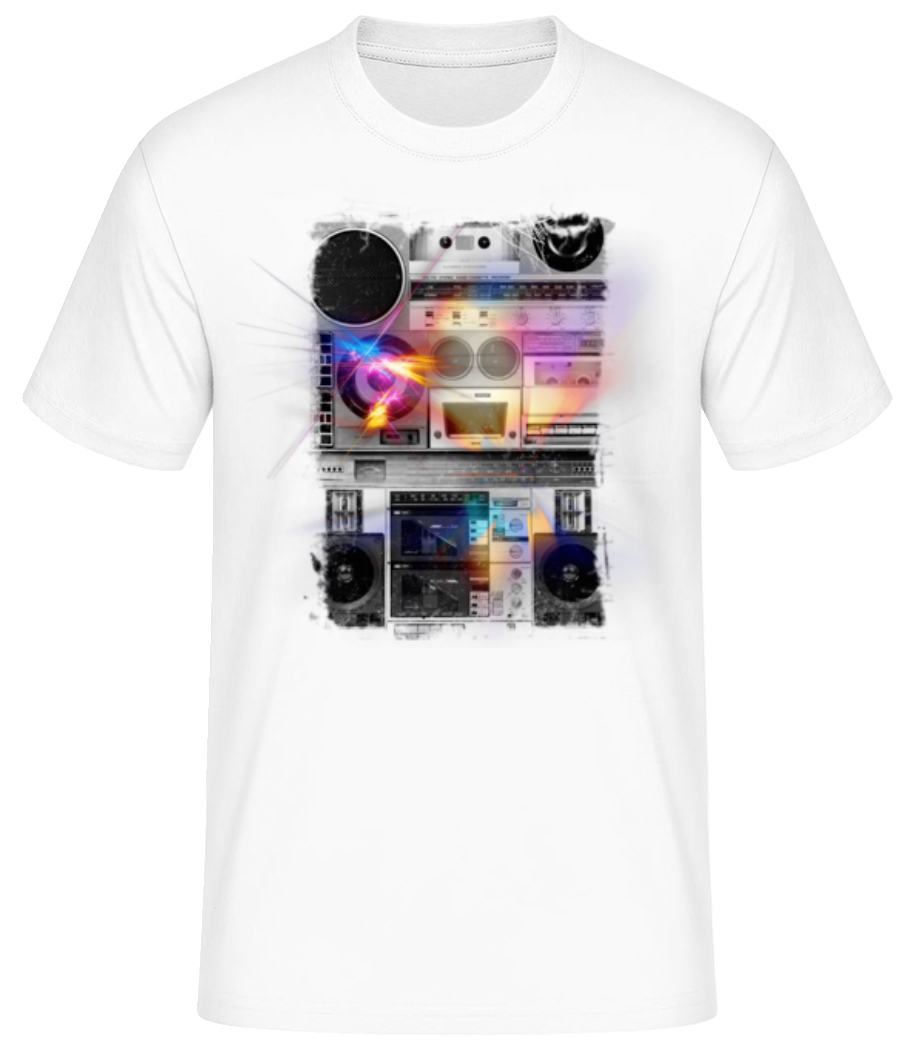 Ghettoblaster - T-shirt standard Homme - Blanc - Devant
