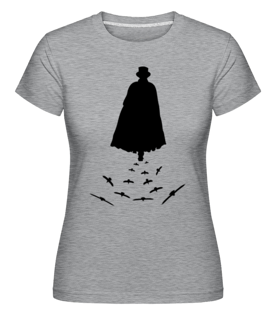 Aperçu: Gothic Black Man -  T-shirt Shirtinator femme - Gris chiné - Devant