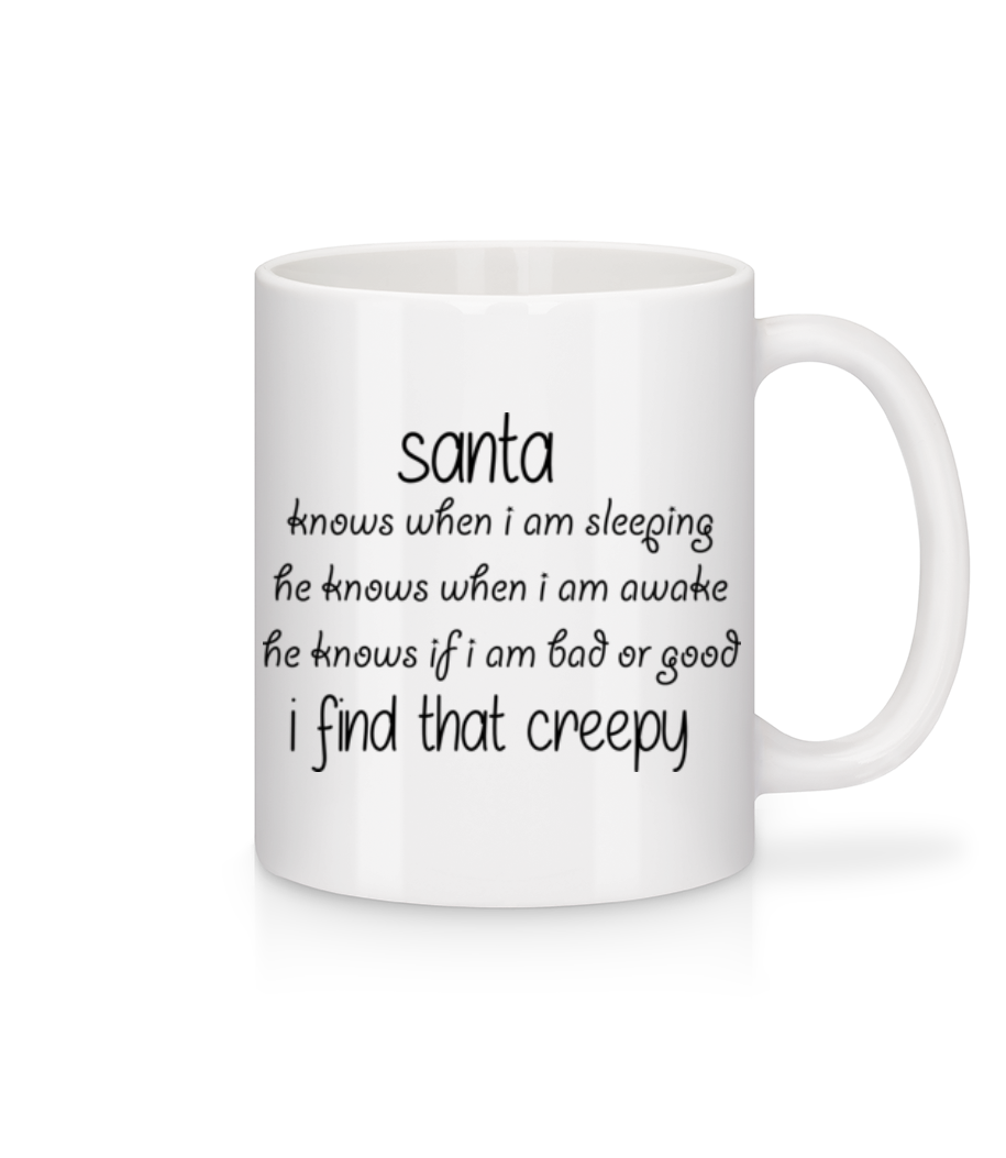 Creepy Santa · Mug en céramique blanc