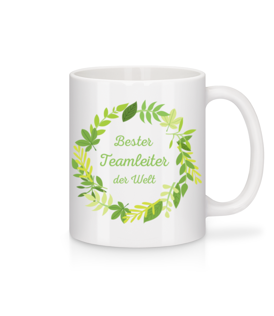 Vorschau: Bester Teamleiter Der Welt - Tasse - Weiß - Vorne