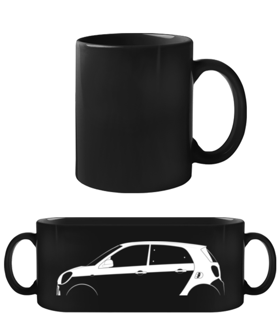'Smart Forfour (W453)' Silhouette · Tasse Noire