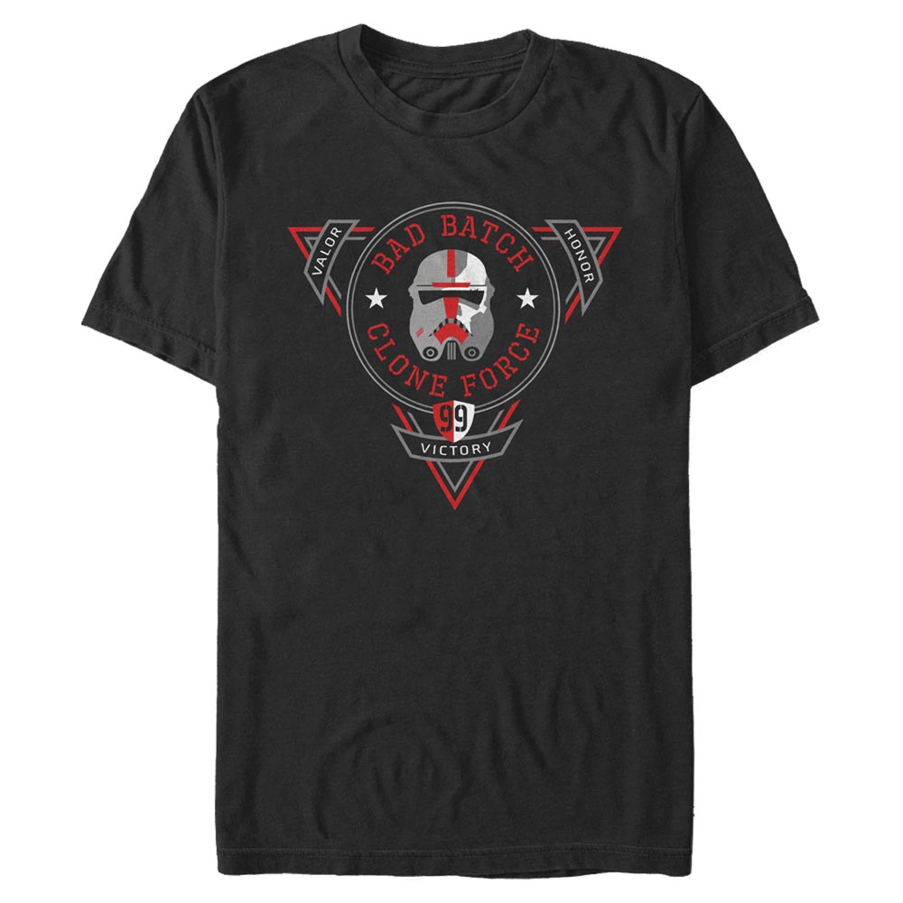 Aperçu: Star Wars - The Bad Batch - Logo Badge Of Clones - Homme T-shirt - Noir - Devant