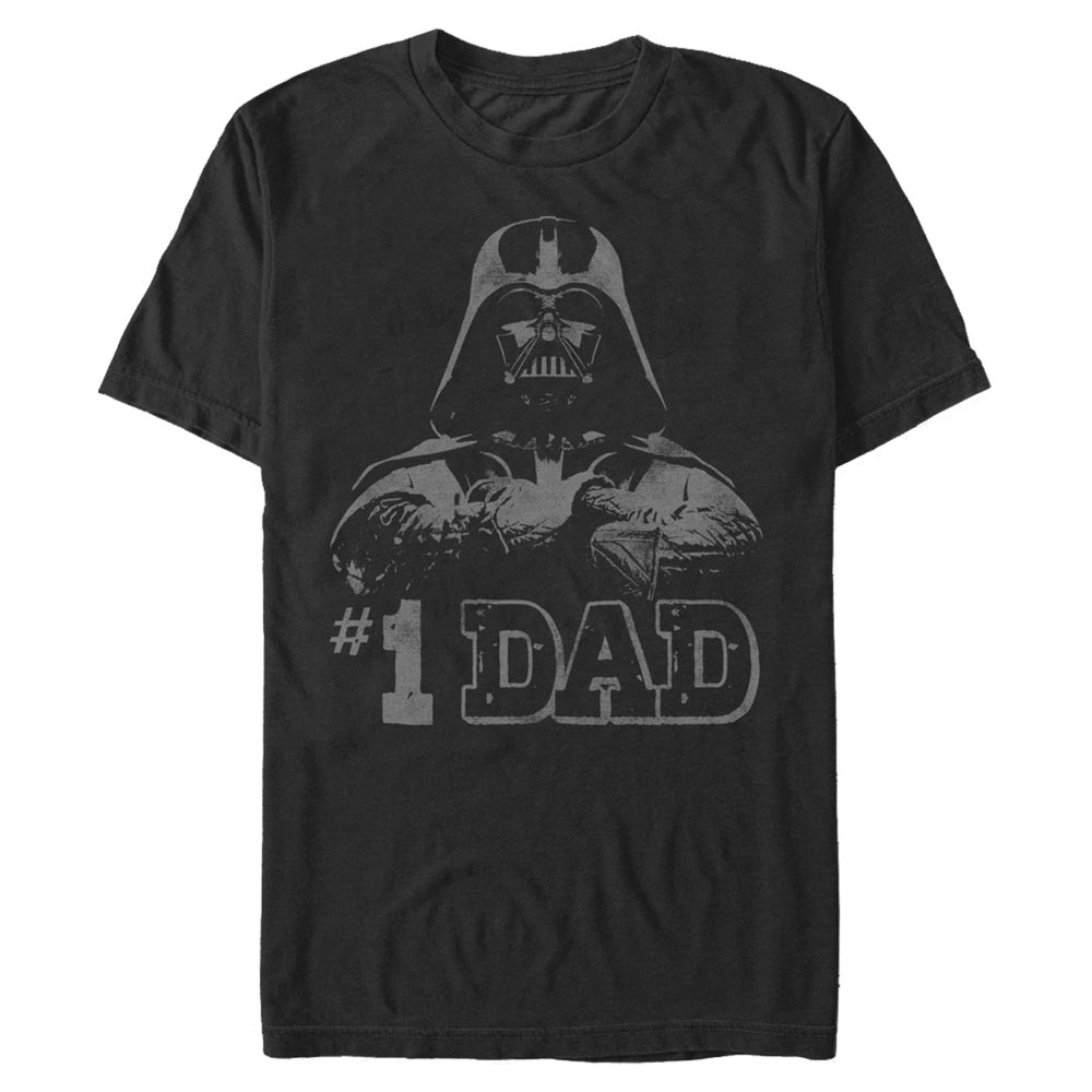 Aperçu: Star Wars - Darth Vader Numero Uno - Father's Day - Homme T-shirt - Noir - Devant