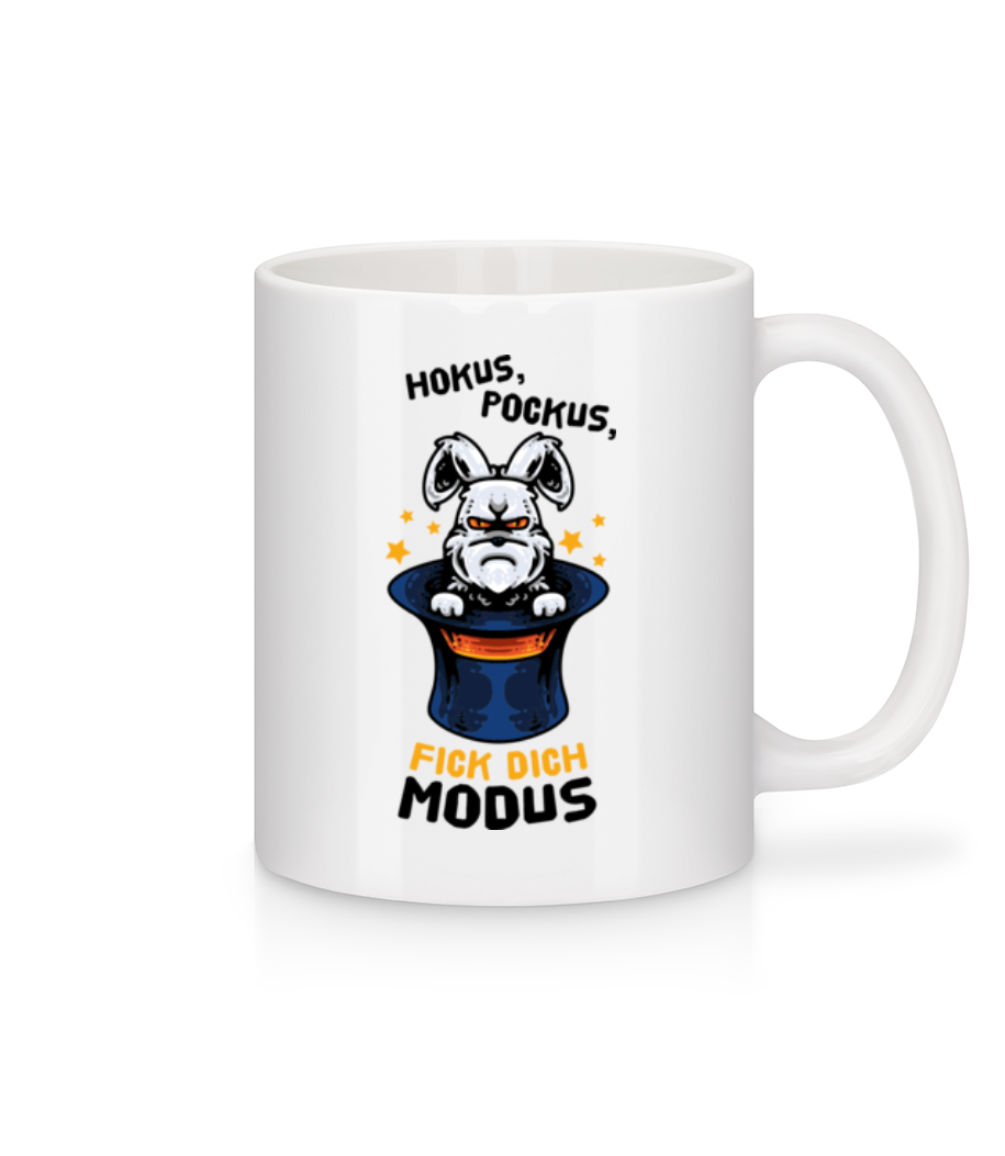 Vorschau: Hokus Pokus Fick Dich Modus - Tasse - Weiß - Vorne