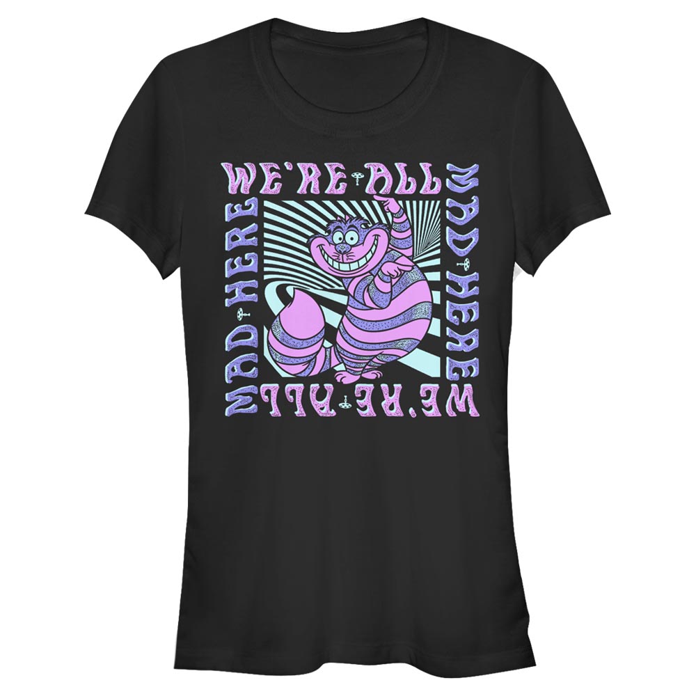 Disney Classics - Alice aux pays des merveilles - Chat de Cheshire Mad Here Trip - Femme T-shirt