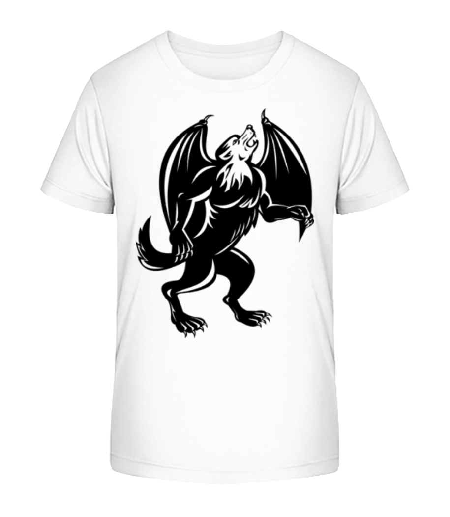 Aperçu: Gothic Monster Black - T-shirt bio Enfant Stanley Stella 2.0 - Blanc - Devant
