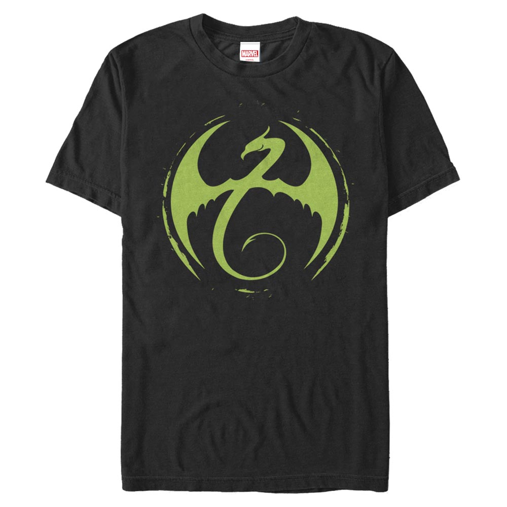 Aperçu: Marvel - The Defenders - Iron Fist Logo - Homme T-shirt - Noir - Devant