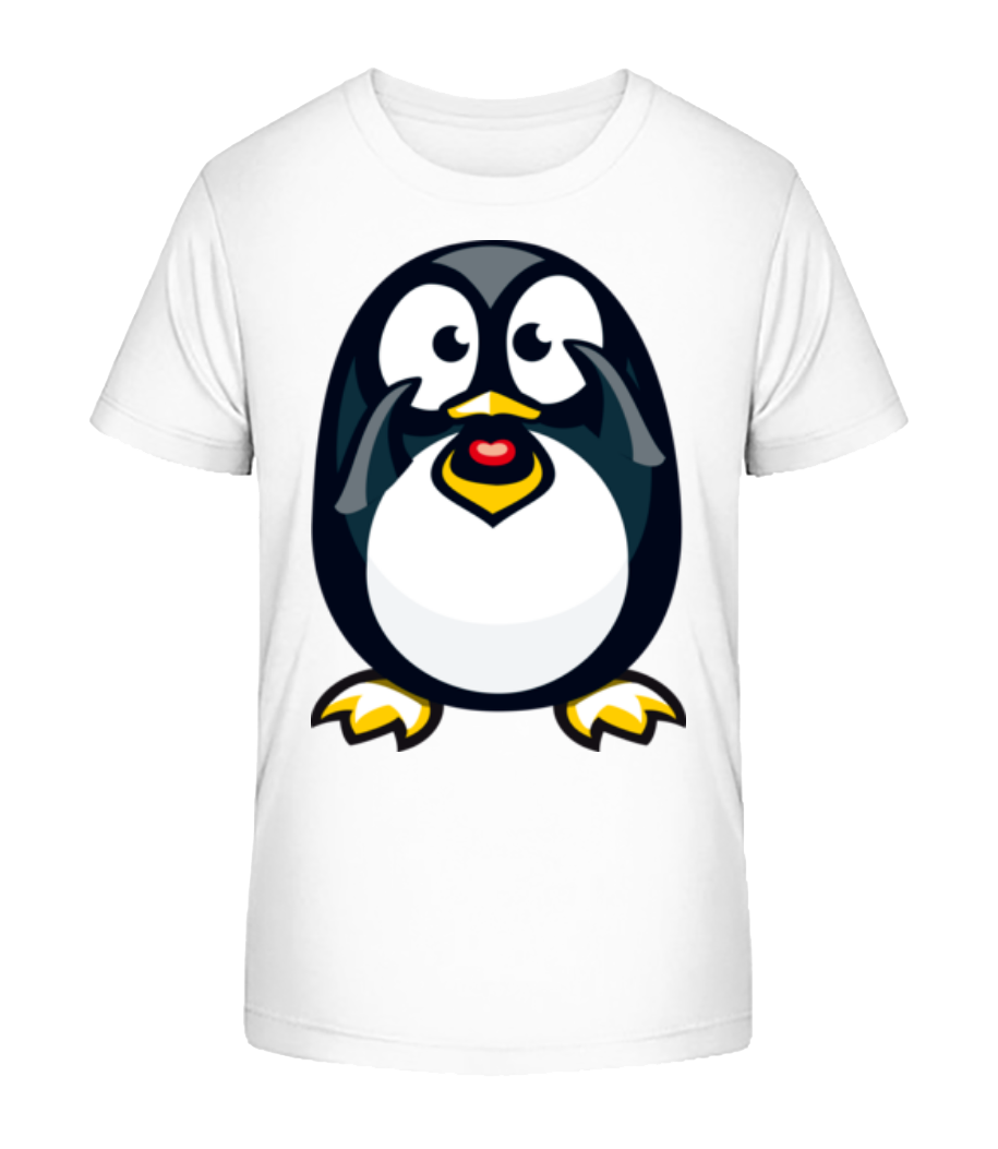 Love Penguin - T-shirt bio Enfant Stanley Stella 2.0 - Blanc - Devant
