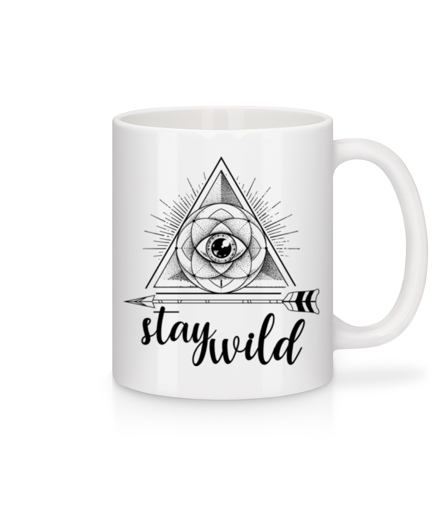 Boho Stay Wild · Mug en céramique blanc