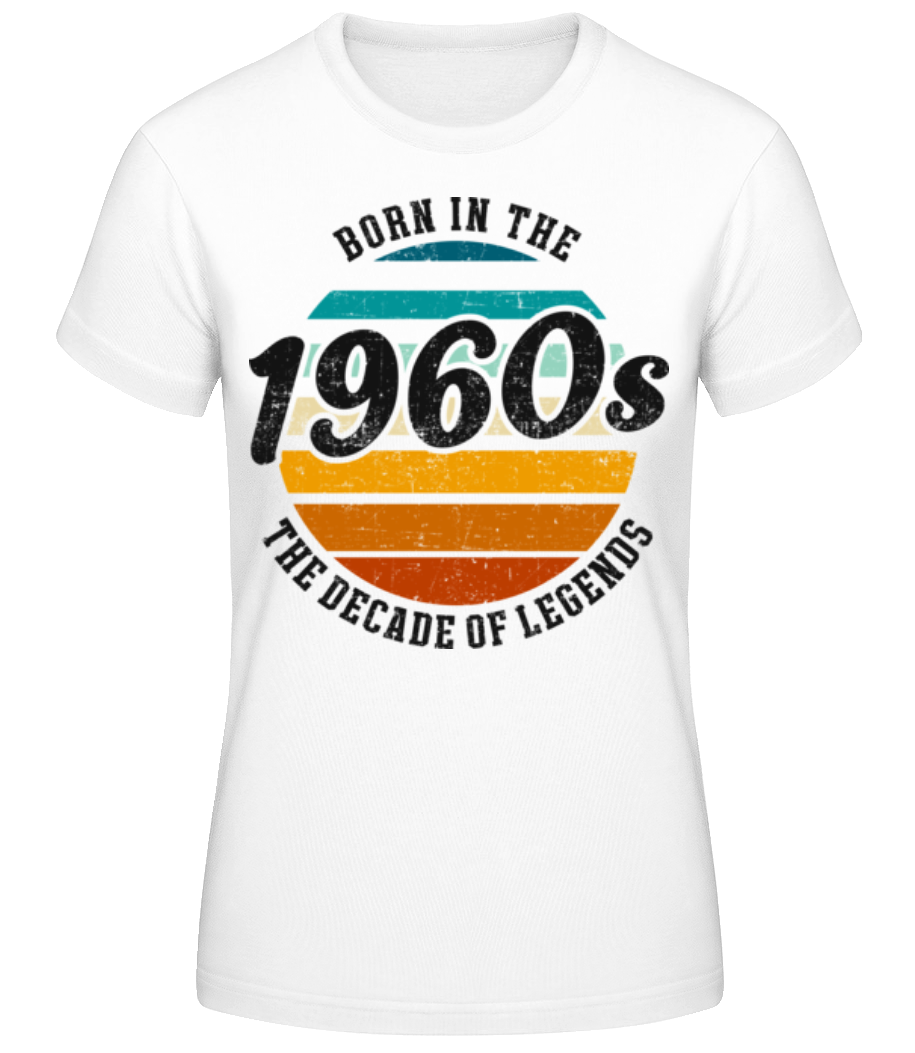 Aperçu: 1960 The Decade Of Legends - T-shirt standard Femme - Blanc - Devant