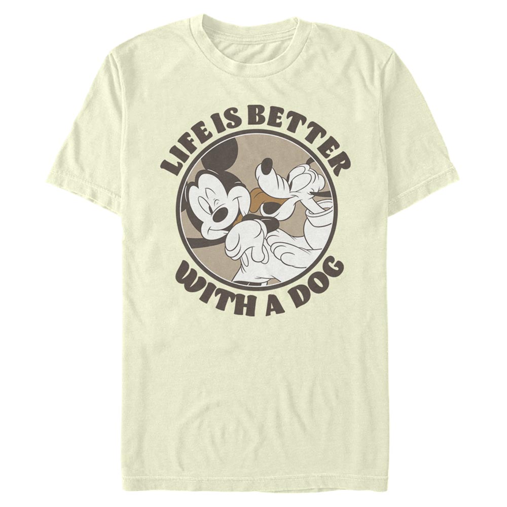 Disney Classics - Mickey Mouse - Mickey et Pluto Dog Life - Homme T-shirt