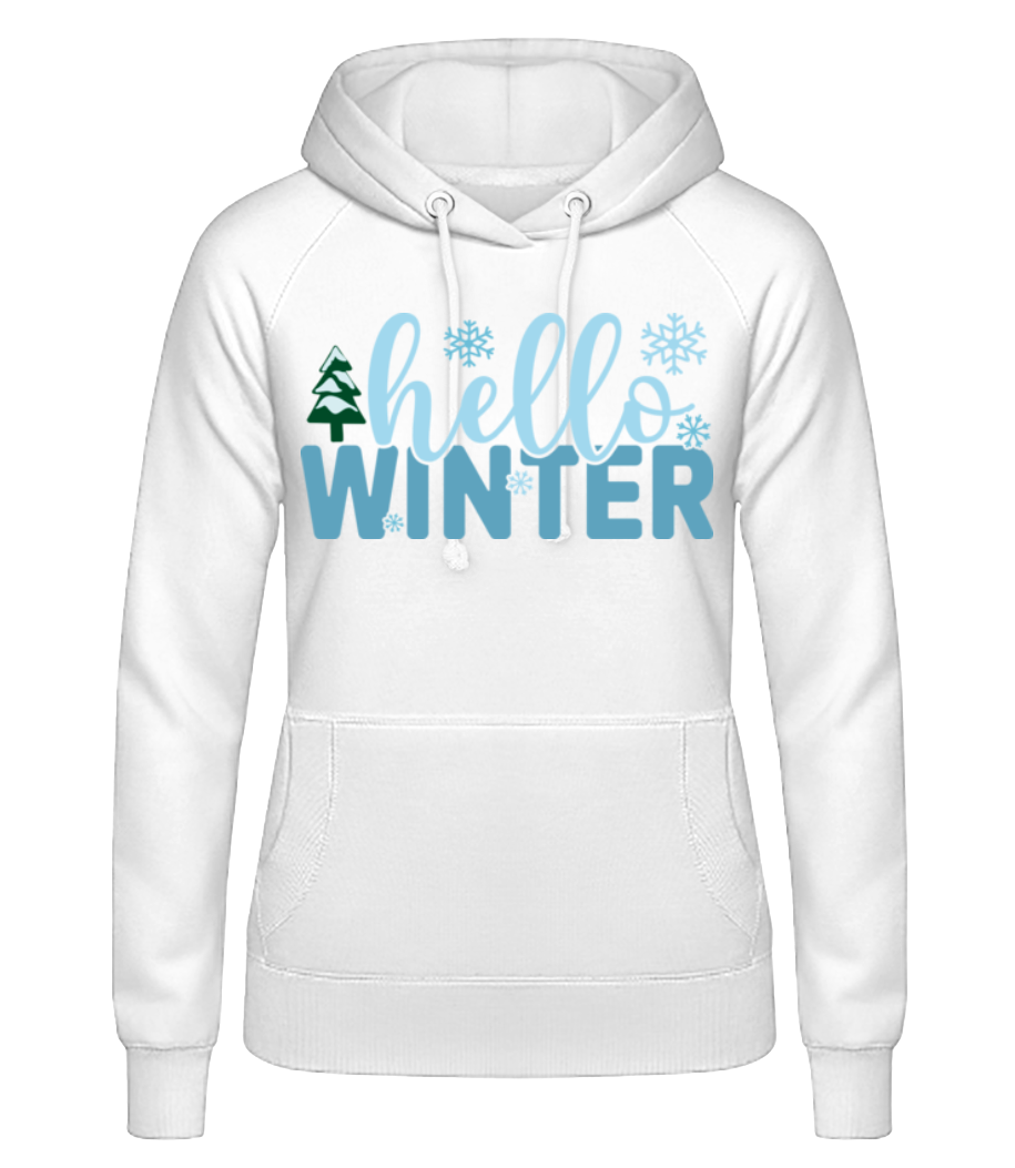 Hello Winter · Sweat à capuche basique pour femme