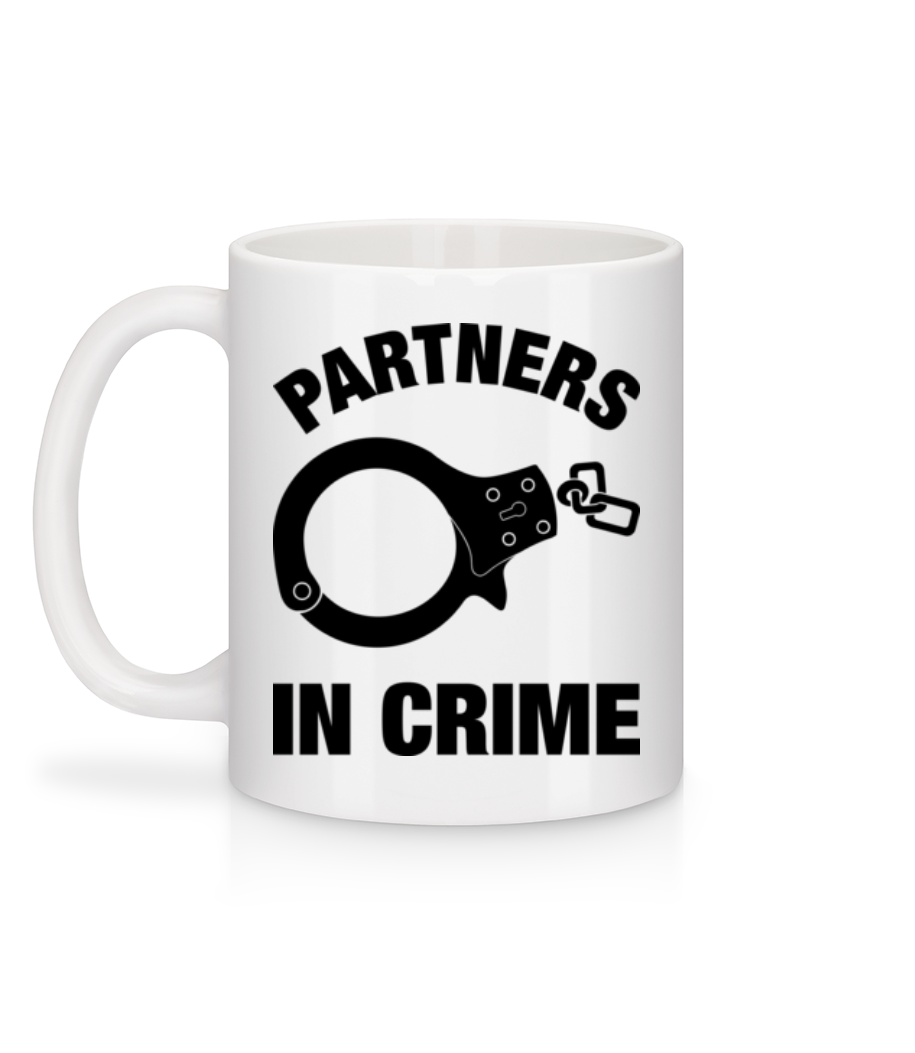 Aperçu: Partner in crime - Mug en céramique blanc - Blanc - Derrière