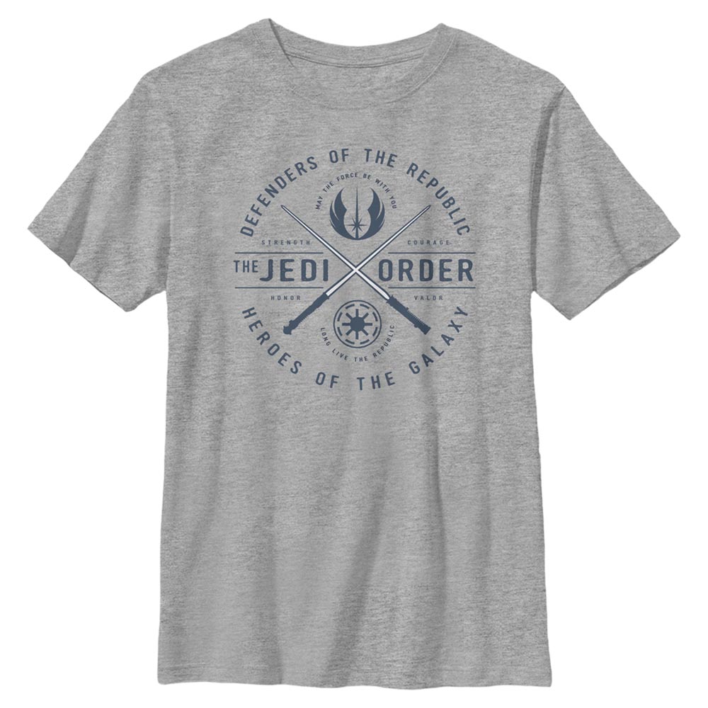 Star Wars - The Clone Wars - Jedi Sabers Emblem - Kinder T-Shirt