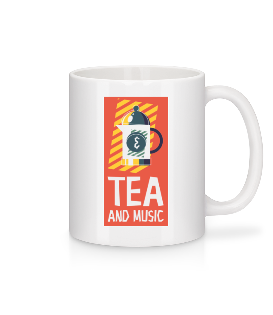 Tea And Music · Mug en céramique blanc