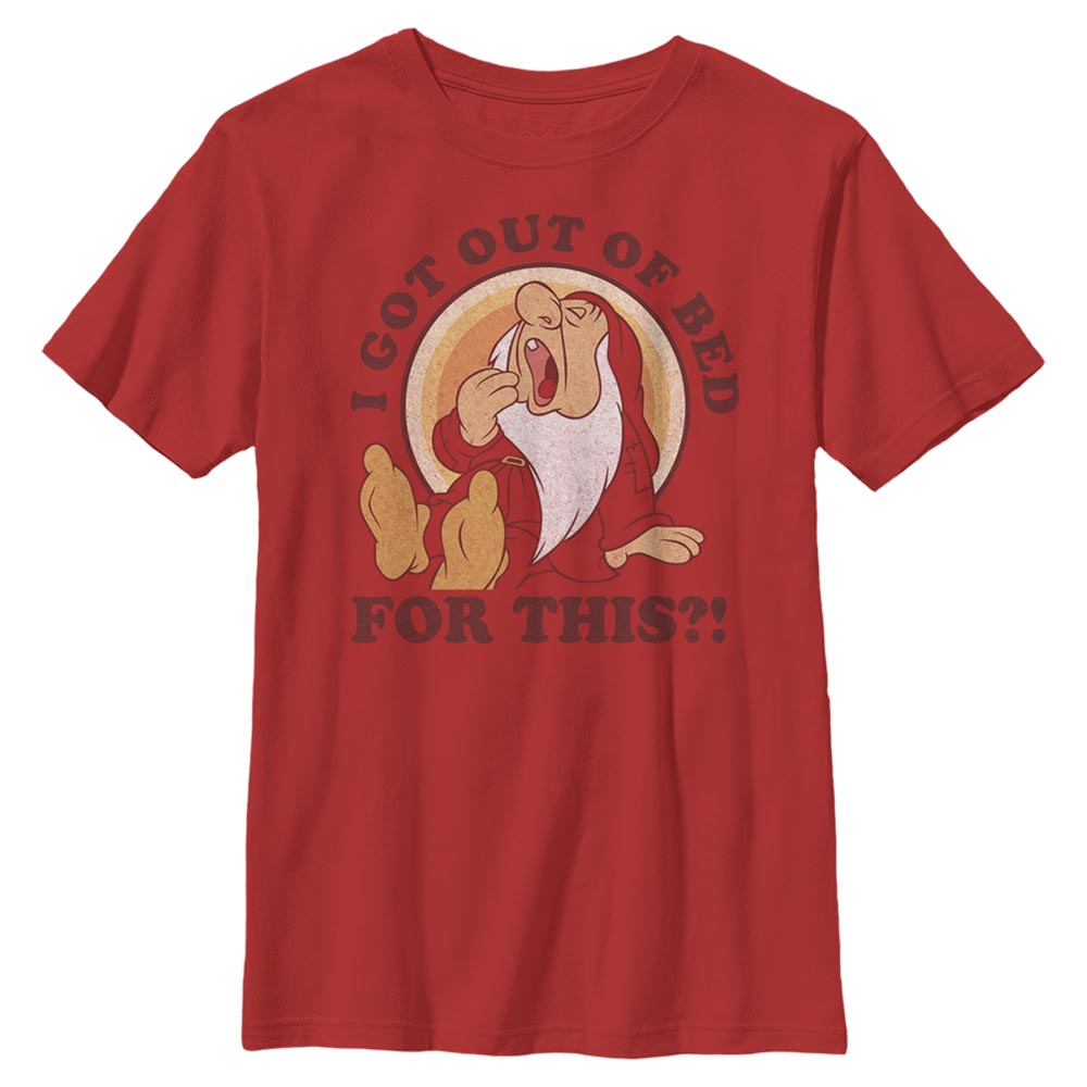 Disney - Blanche-Neige et les Sept Nains - Dormeur Outa Bed - Enfant T-shirt