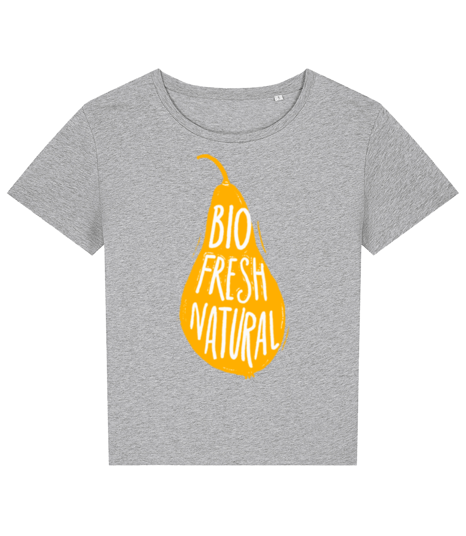 Bio Fresh Natural - T-shirt bio Femme Stanley Stella 2.0 - Gris chiné - Devant