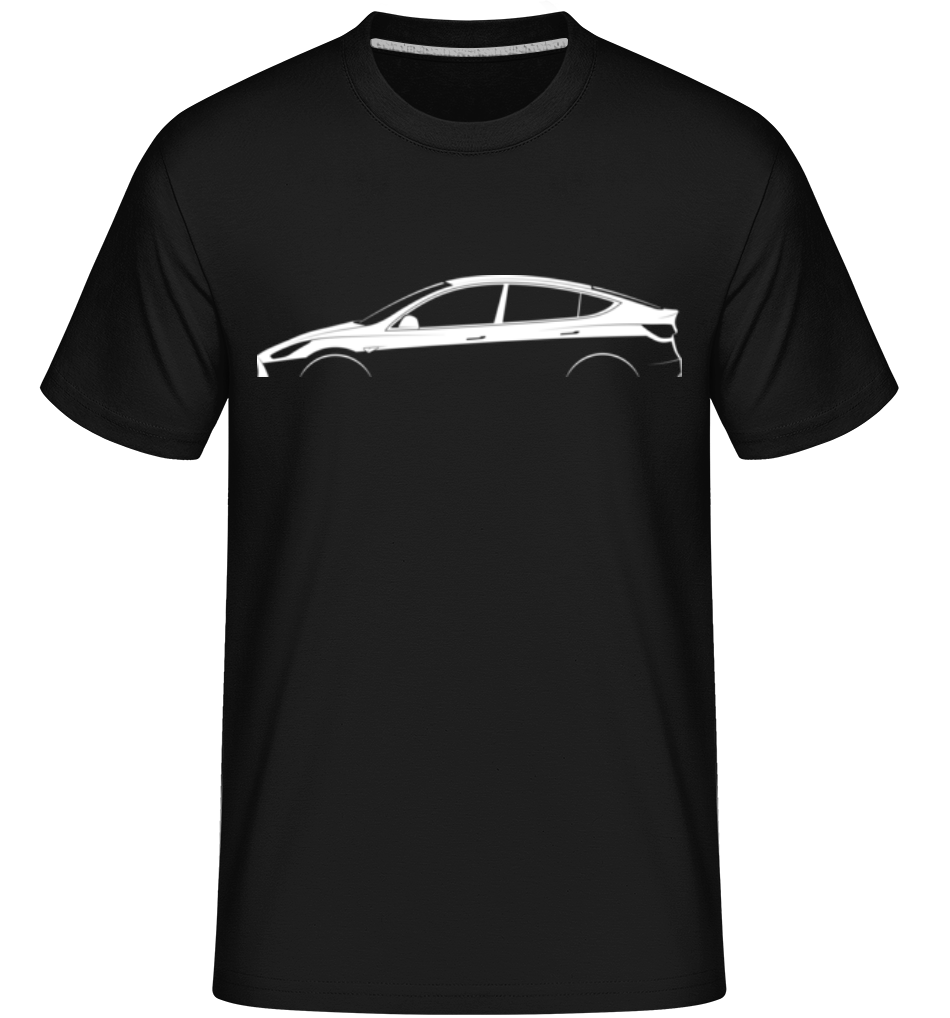 'Tesla Model Y' Silhouette ·  T-Shirt Shirtinator homme