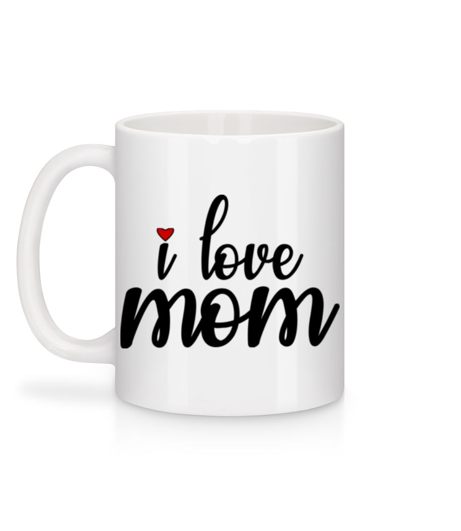Aperçu: I Love Mom - Mug en céramique blanc - Blanc - Derrière
