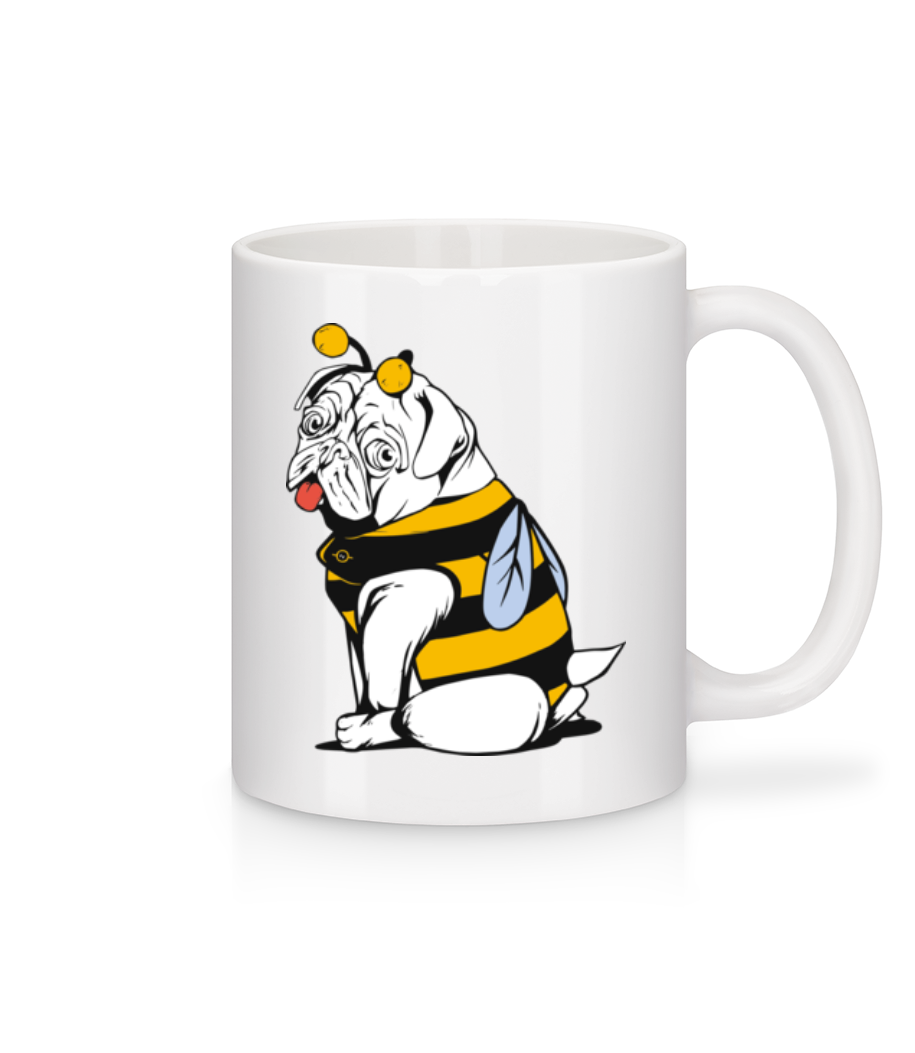 Bee Pug · Mug en céramique blanc