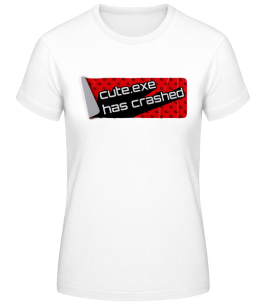 Y2K Cute.exe Has Crashed - T-shirt standard Femme - Blanc - Devant