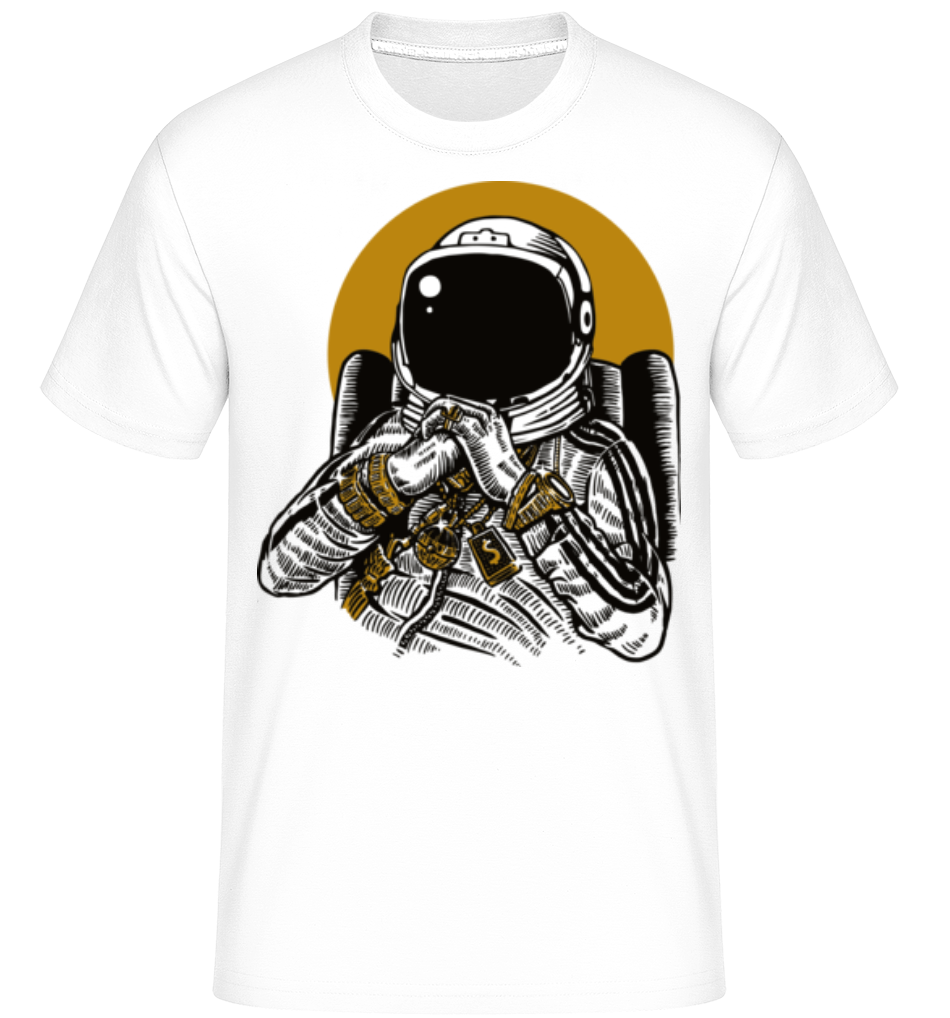 Aperçu: Space Dee Jay -  T-Shirt Shirtinator homme - Blanc - Devant