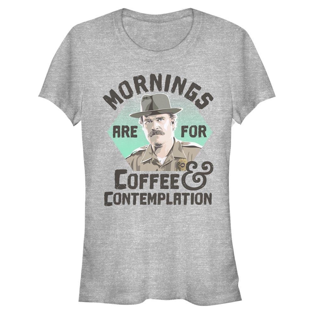 Netflix - Stranger Things - Hopper Coffee Morning - Femme T-shirt