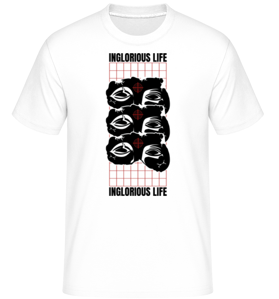 Aperçu: Inglorious Life -  T-Shirt Shirtinator homme - Blanc - Devant