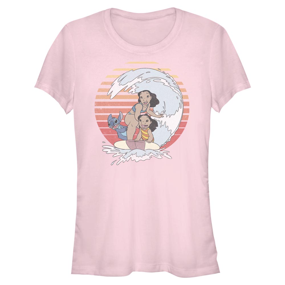 Disney Classics - Lilo & Stitch - Photo de groupe Retro Rainbow - Femme T-shirt