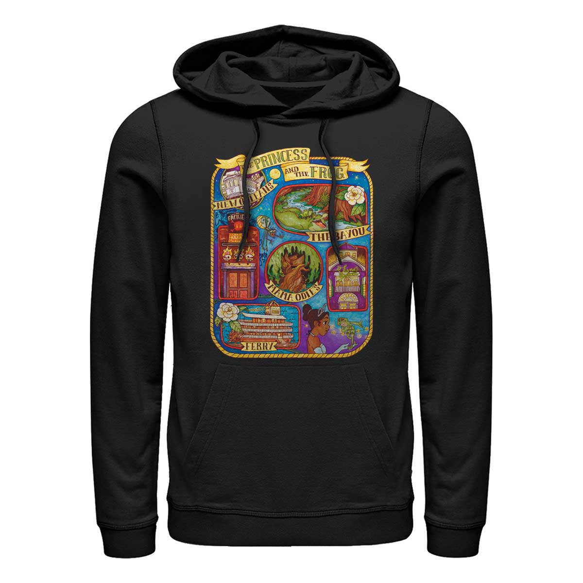 Disney - La princesse et la grenouille - Photo de groupe Ma - Unisex Sweat à capuche