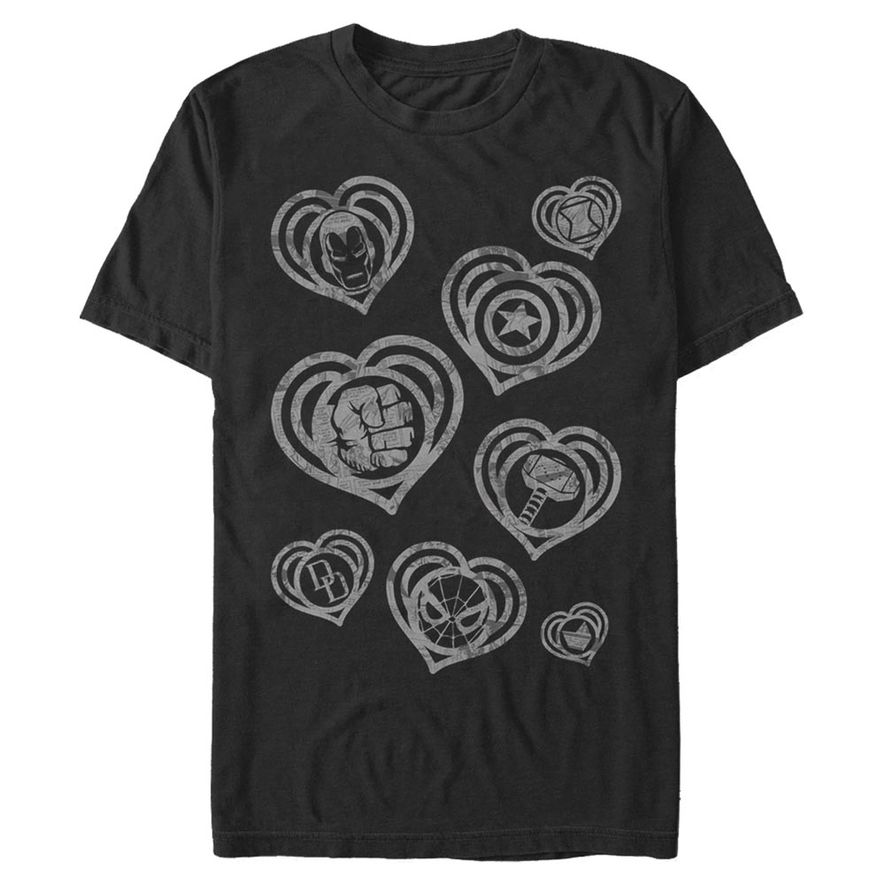 Marvel - Photo de groupe Hearty Marves - Valentine's Day - Homme T-shirt