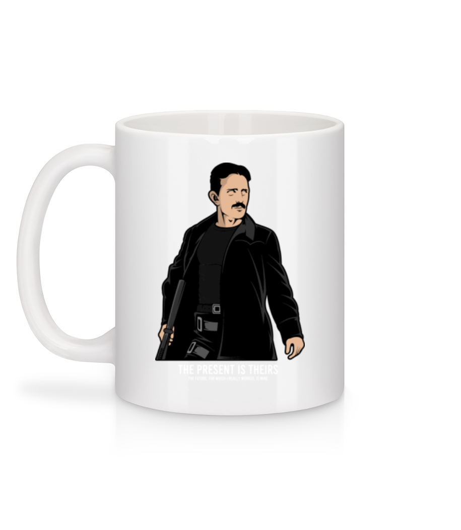 Tesla Matrix - Mug en céramique blanc - Blanc - Derrière