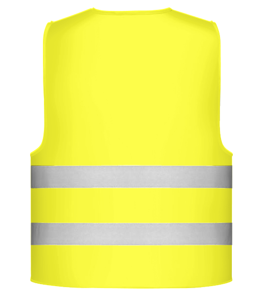 Aperçu: Gilet de sécurité - Jaune fluo - Derrière