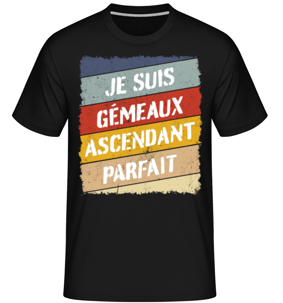 Je Suis Gémeaux Style Rétro ·  T-Shirt Shirtinator homme