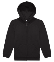 Kinder Standard Sweatjacke - Schwarz - Vorne