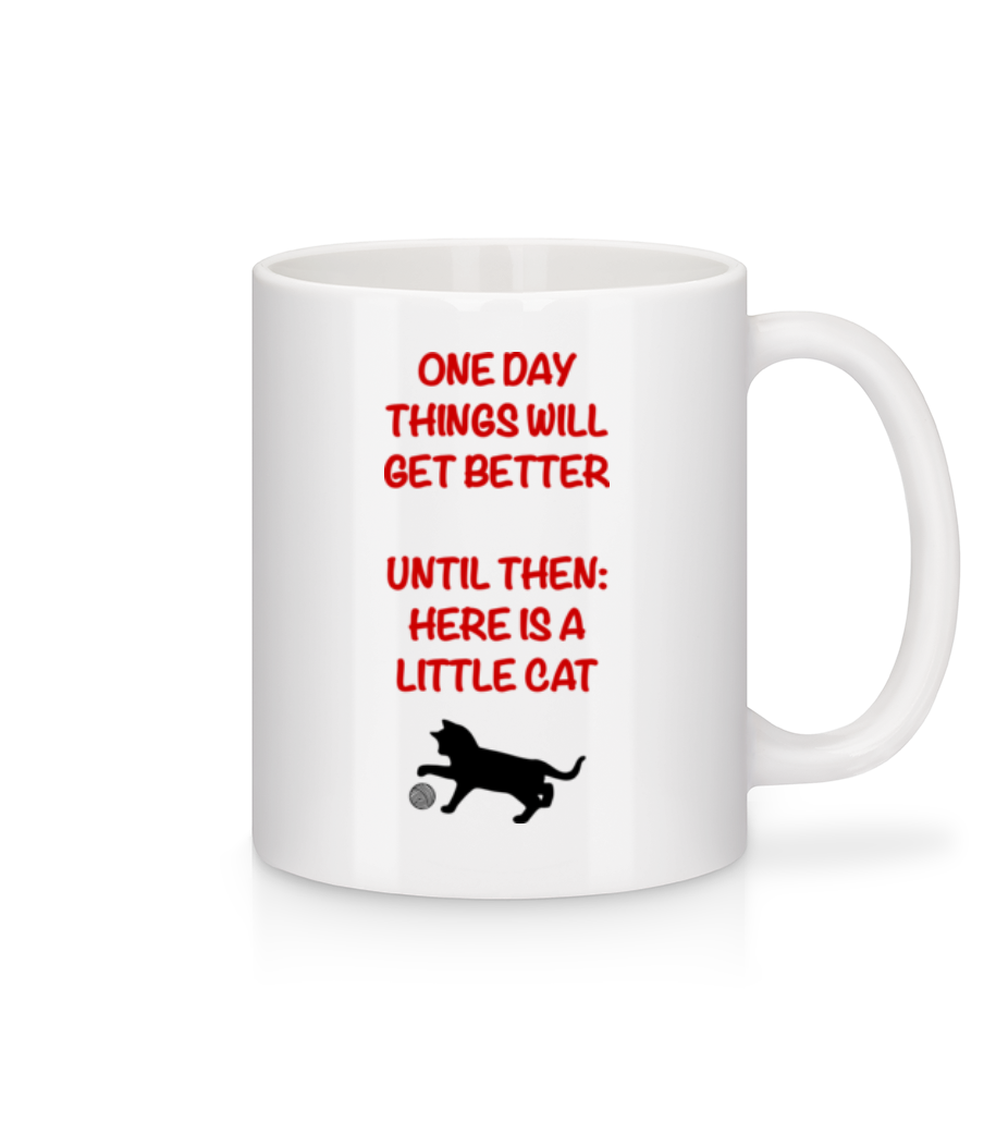 Things Will Get Better - Cat · Mug en céramique blanc