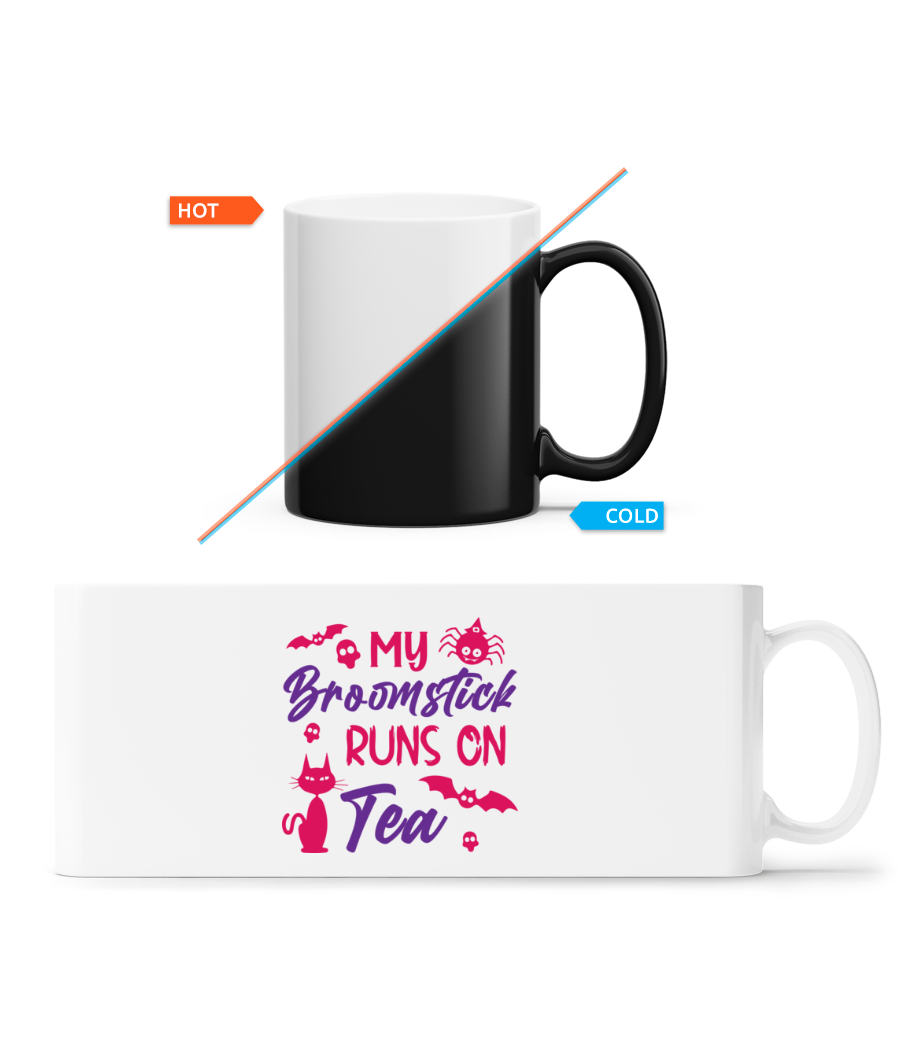 My Broomstick Runs On Tea · Mug magique