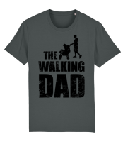 The Walking Dad - Men's Organic T-Shirt Stanley Stella 2.0 - Anthracite - Front The Walking Dad - Men's Organic T-Shirt Stanley Stella 2.0 - Anthracite - Front