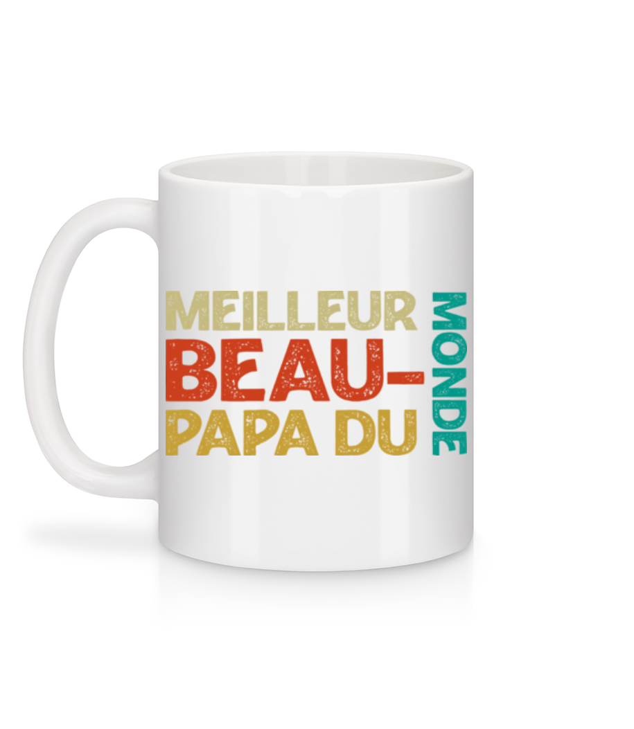Aperçu: Meilleur Beau-papa Du Monde - Mug en céramique blanc - Blanc - Derrière