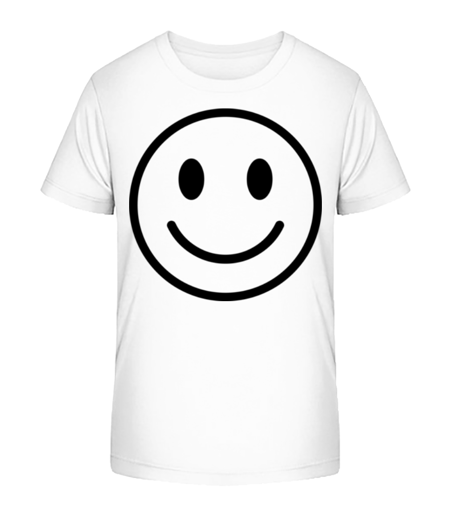 Aperçu: Happy Emoticon - T-shirt bio Enfant Stanley Stella 2.0 - Blanc - Devant