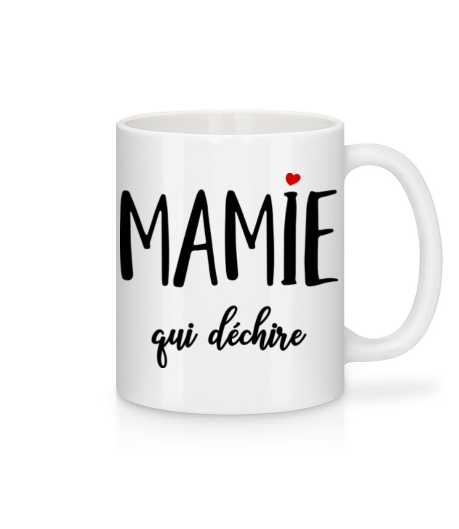 Mamie Qui Déchire · Mug en céramique blanc