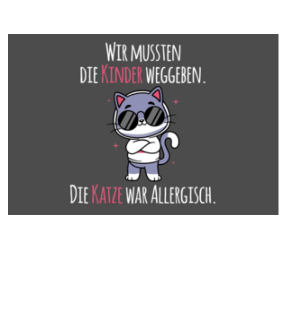 Katze Allergisch Fußmatte · Fußmatte