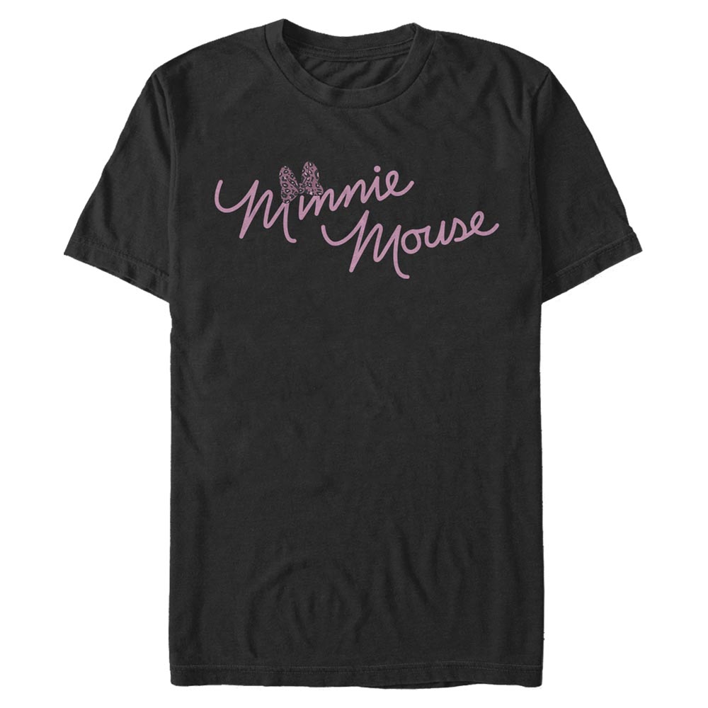Disney Classics - Mickey Mouse - Minnie Mouse Cursive Bow - Homme T-shirt
