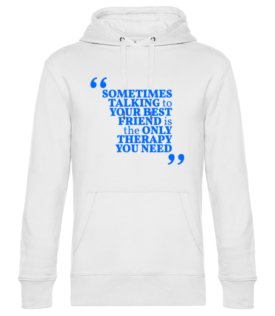 Aperçu: Your Best Friend - Sweat à capuche premium Unisexe - Blanc - Devant