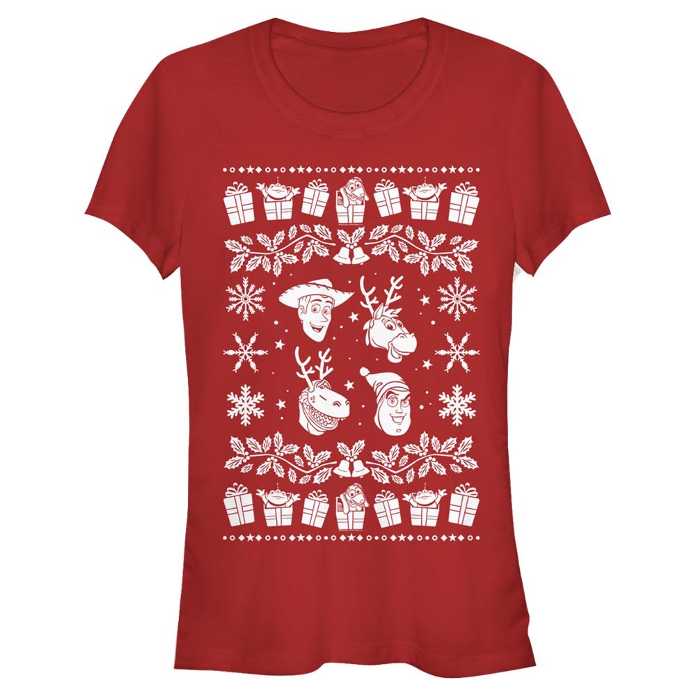 Disney - Toy Story - Photo de groupe Sweater Story - Christmas - Femme T-shirt