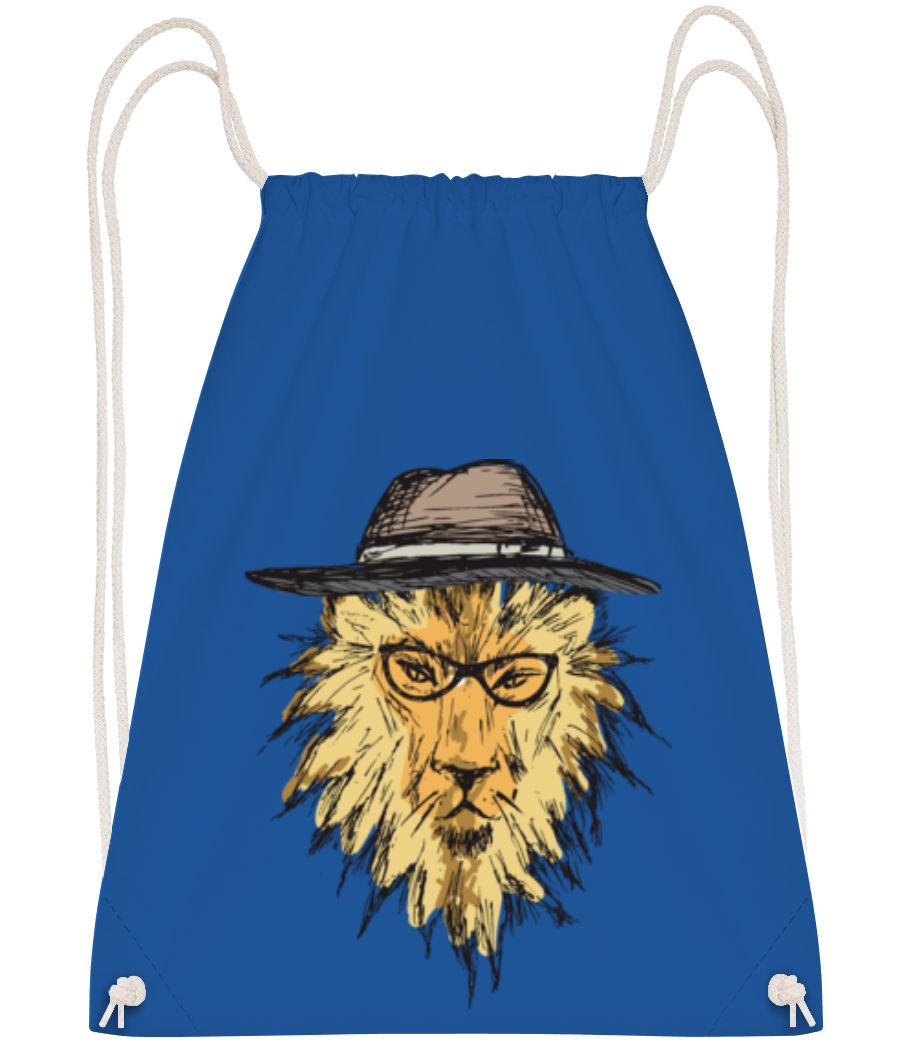 Hipster Lion Avec Chapeau · Sac à dos sport