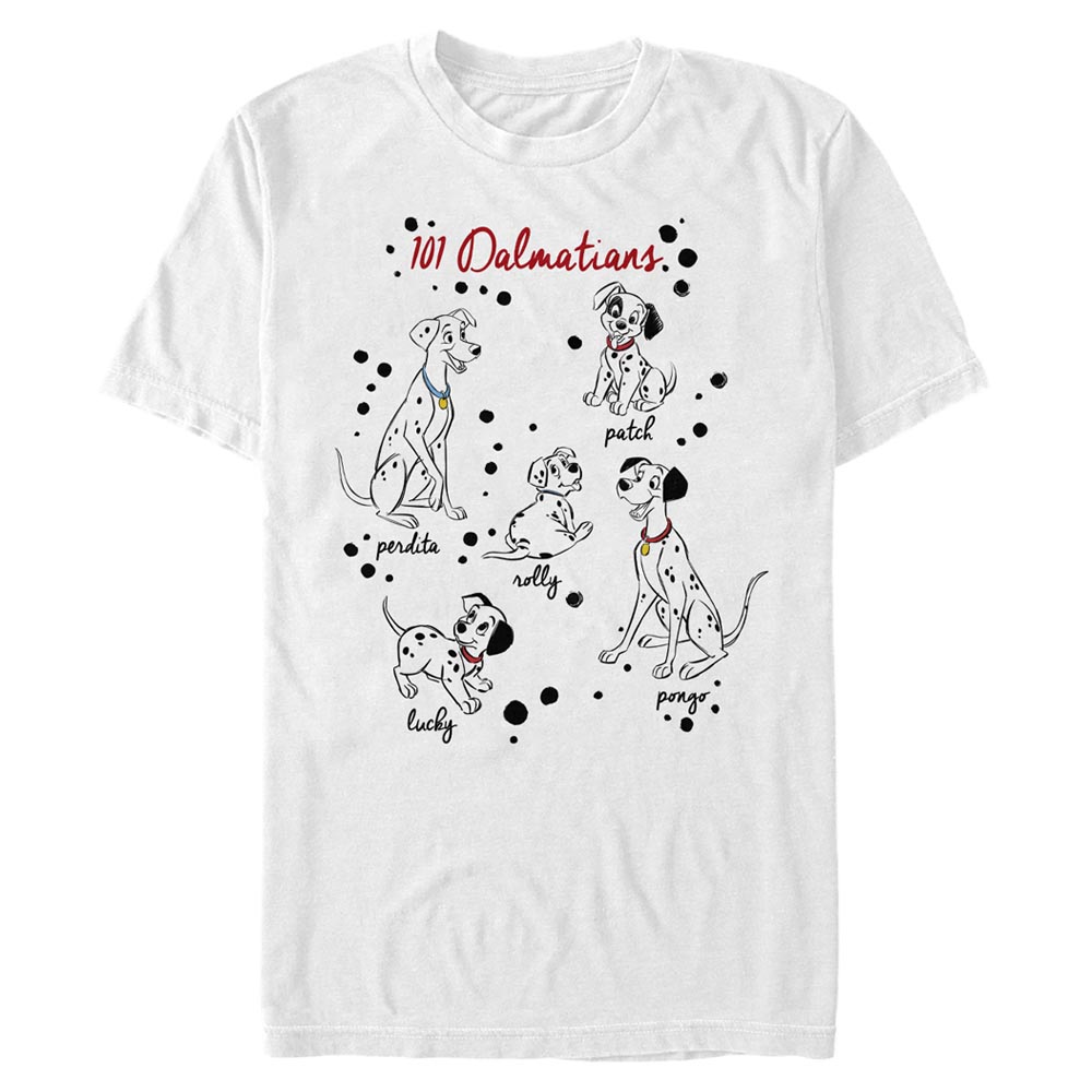 Disney Classics - Les 101 Dalmatiens - Photo de groupe Puppy Names - Homme T-shirt