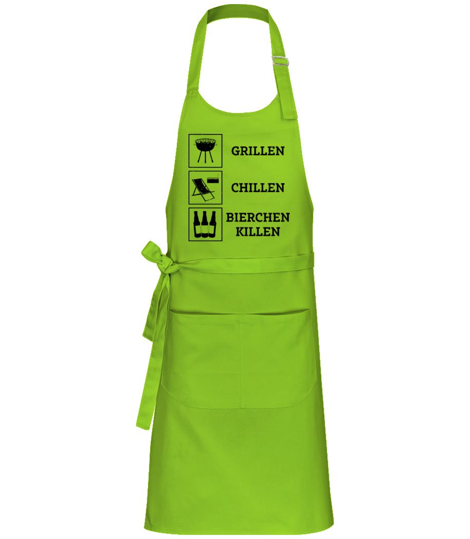 Grillen Chillen Bierchen Killen · Profi Kochschürze