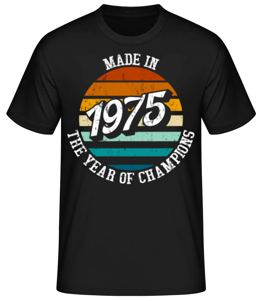 Aperçu: 1975 The Year Of Champions - T-shirt standard Homme - Noir - Devant