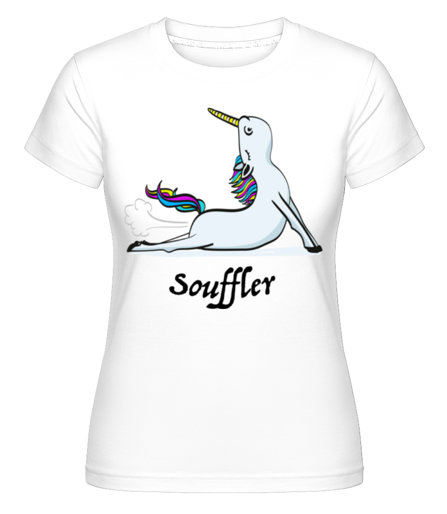 Aperçu: Souffler -  T-shirt Shirtinator femme - Blanc - Devant